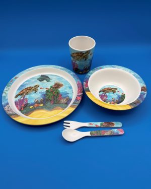 Turtle Kids Plate Set