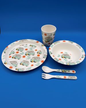 Surfer Van Kids Plate Set